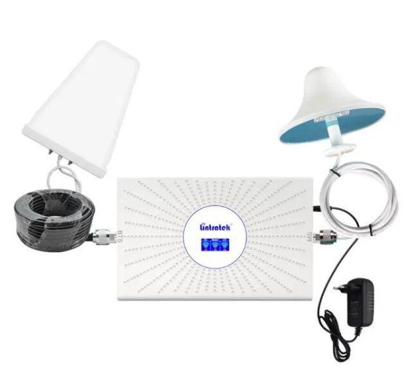 Lintratek AA23-GDW - трех диапазонный 2G/3G/4G  усилитель сигнала, репитер мощностью 23dBm на 900кв.м