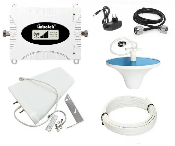 Lintratek KW16L-Pro  - 3G усилитель сигнала, репитер мощностью 17dBm на 400кв.м